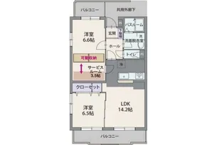 フォレスタヴィアーレ【1階】の間取り