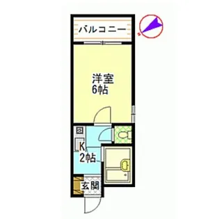 コスモスビルII【3階】の間取り