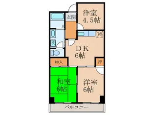 エクセル上小阪【2階】の間取り