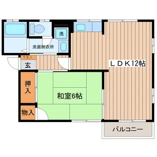 オークヴィラB【2階】の間取り