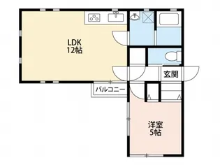 クレシア(B)【2階】の間取り