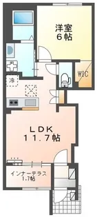 神奈川県小田原市中曽根【アパート】の間取り