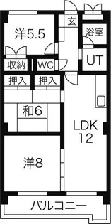 アルカディア長久手【5階】の間取り