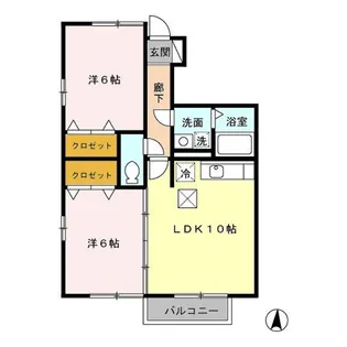 プレミール・カーサ A【1階】の間取り