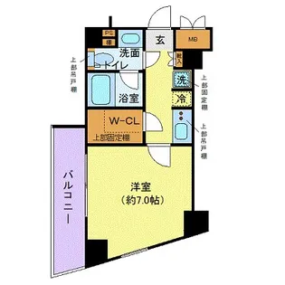 ディアレイシャス落合南長崎【7階】の間取り