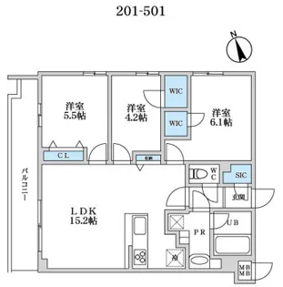 東京都杉並区宮前4【マンション】の間取り