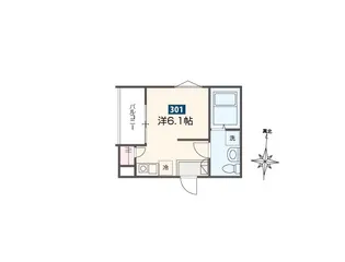 メルディア鶴見小野2【3階】の間取り