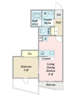 HARVEST日暮里【1階】の間取り