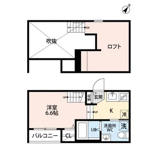 福岡県福岡市博多区竹下4【アパート】の間取り