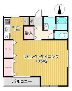 国貞アパート【2階】の間取り