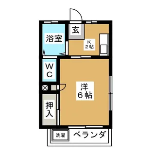 コスモハイツ【2階】の間取り