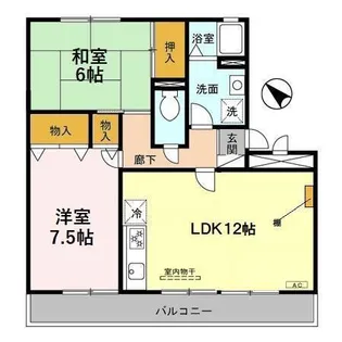 埼玉県さいたま市緑区大字中尾【アパート】の間取り