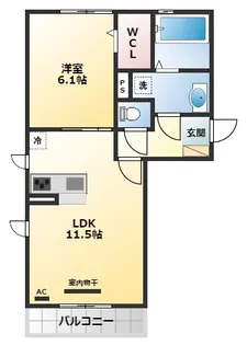 FelicecasaB棟【1階】の間取り