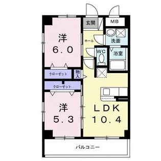 グリーンテラス大山【3階】の間取り