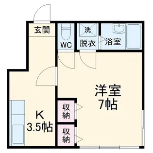 イワサワハイツ【2階】の間取り