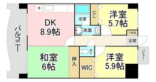 福岡県北九州市八幡西区則松1【マンション】の間取り