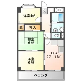 グランドール【3階】の間取り