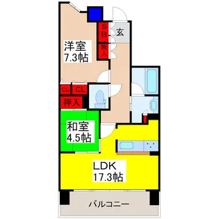 ポレスター守谷ステーションフロント【4階】の間取り