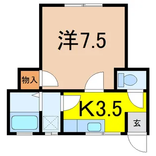 ハイクイーン【2階】の間取り