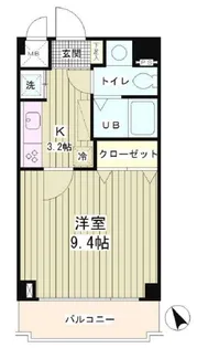 ラフィネ築地【2階】の間取り