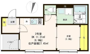 ROYAL CORE青砥【2階】の間取り
