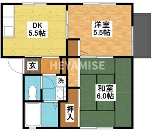 シャーメゾン谷向【1階】の間取り