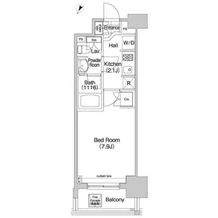東京都港区芝4【マンション】の間取り