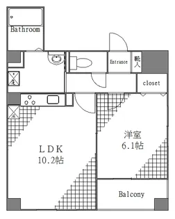 アウラ新御徒町【5階】の間取り