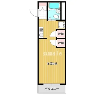 1Rの間取り画像