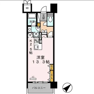 ロイヤルパークス豊洲【2階】の間取り