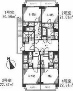 ビクトリュー仲町台【3階】の間取り