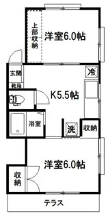 ローズバーグ87【1階】の間取り