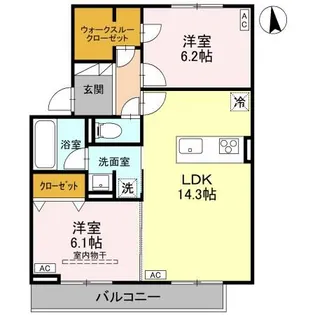 TORISIAS城東【2階】の間取り