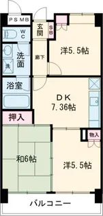 プレーネ西葛西【7階】の間取り