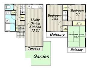 東京都日野市百草【一戸建】の間取り