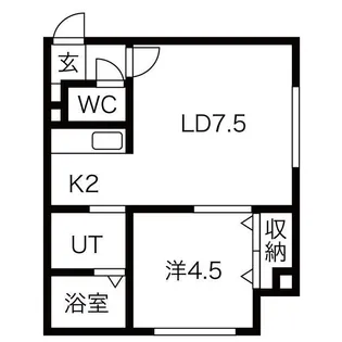 北海道札幌市豊平区美園六条6【マンション】の間取り