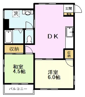 東京都国立市東2【マンション】の間取り
