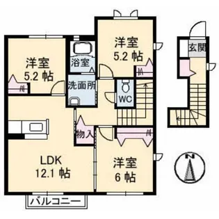 imageM A・B・C棟【2階】の間取り