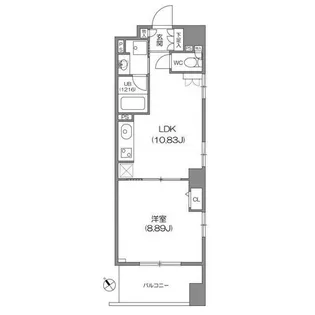東京都中央区新川1【マンション】の間取り