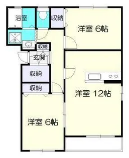 エスポワール加納【1階】の間取り