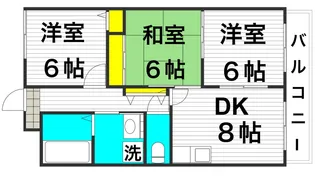 ネストクレール【3階】の間取り