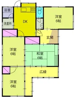 群馬県伊勢崎市馬見塚町【一戸建】の間取り