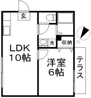 レバランス畑口【1階】の間取り