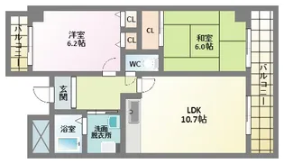 エタプハコネ【6階】の間取り