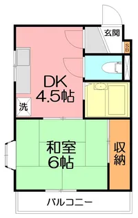 ジュネパレス茅ヶ崎第01【3階】の間取り