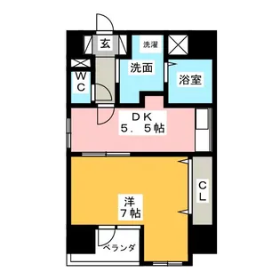 IVY COURT19【1階】の間取り