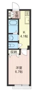 テオス国立【1階】の間取り