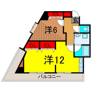 ラシーヌ青野【3階】の間取り