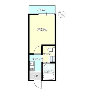 ラフィーネ厚木【2階】の間取り