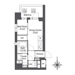 コンフォリア森下サウス【7階】の間取り